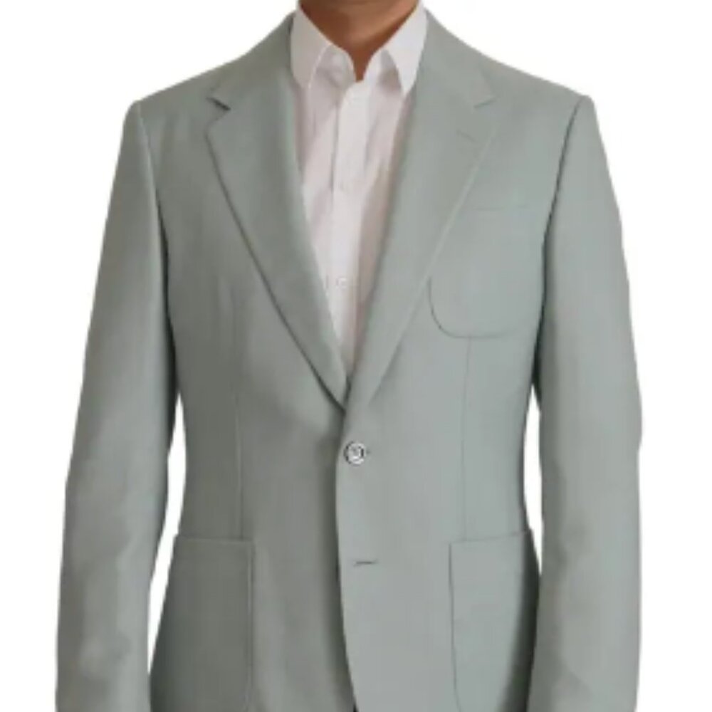 IGHT GREEN CASHMERE SILK BLAZER